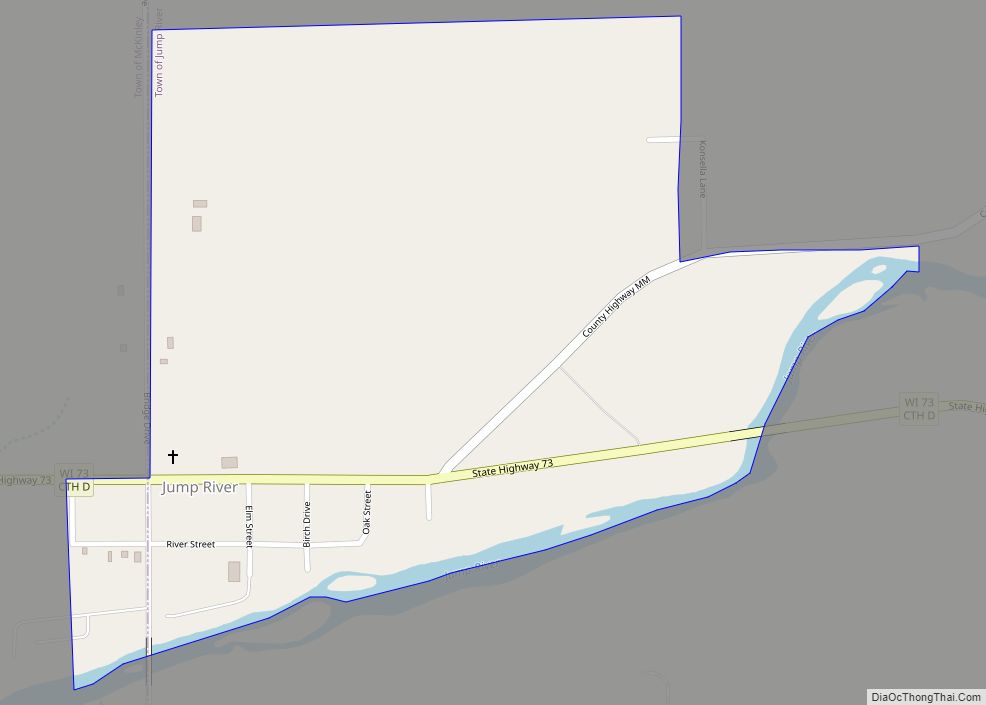 Map of Jump River CDP