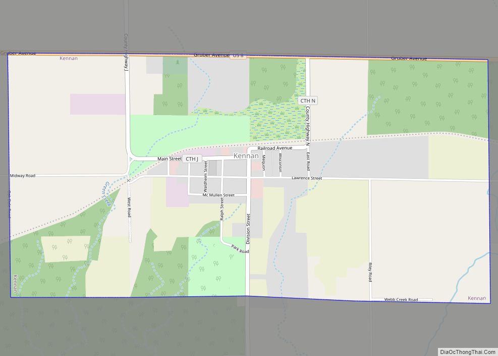 Map of Kennan village