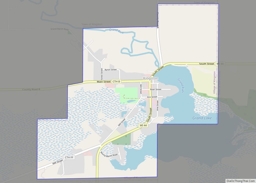 Map of Kingston village, Wisconsin
