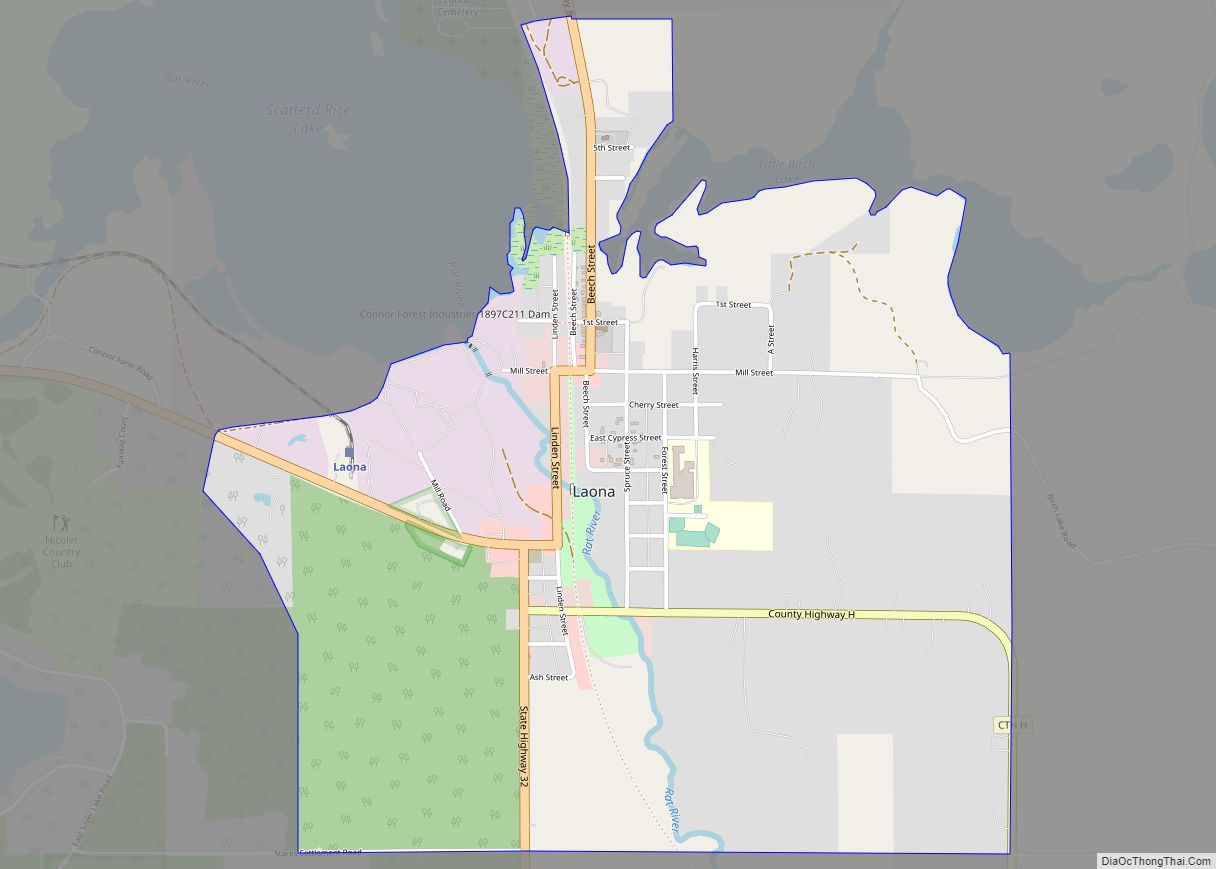 Map of Laona CDP