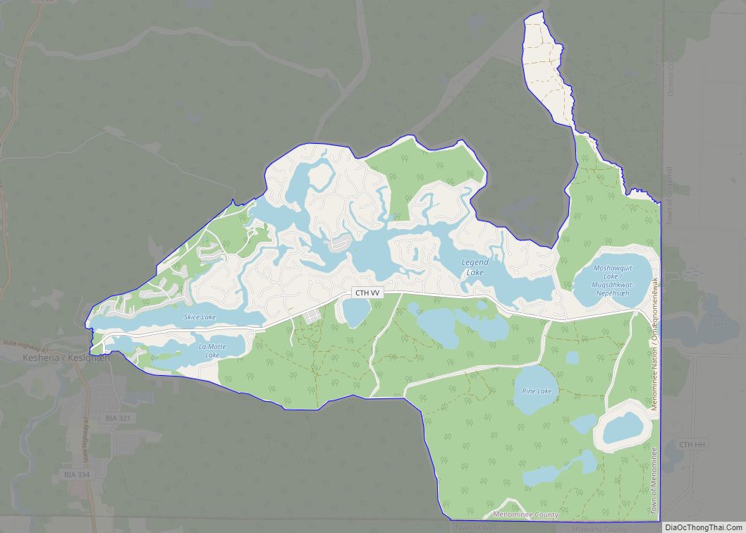 Map of Legend Lake CDP