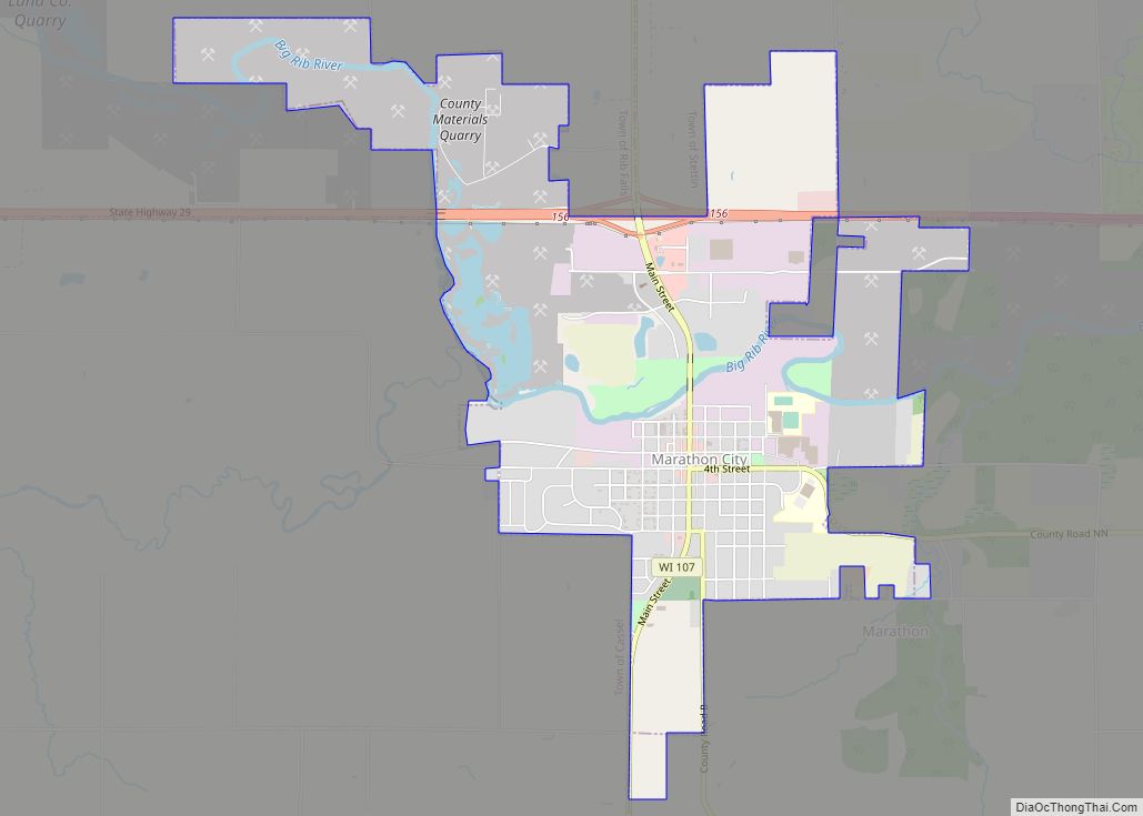 Map of Marathon City village