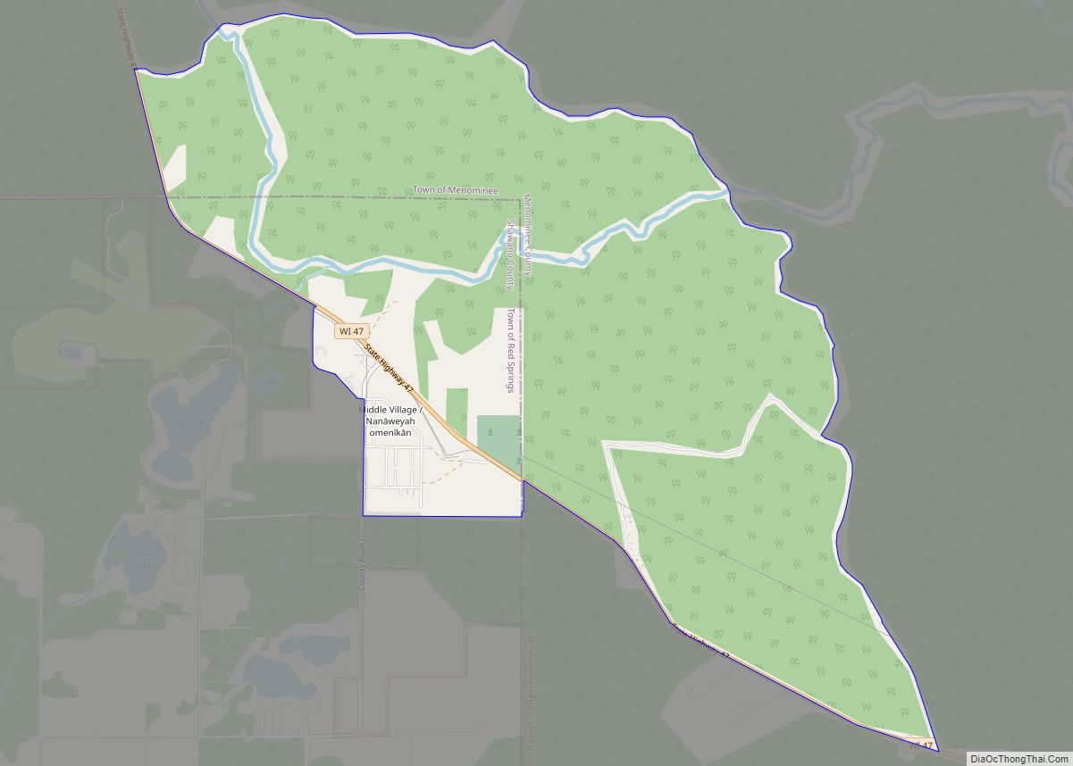 Map of Middle Village CDP