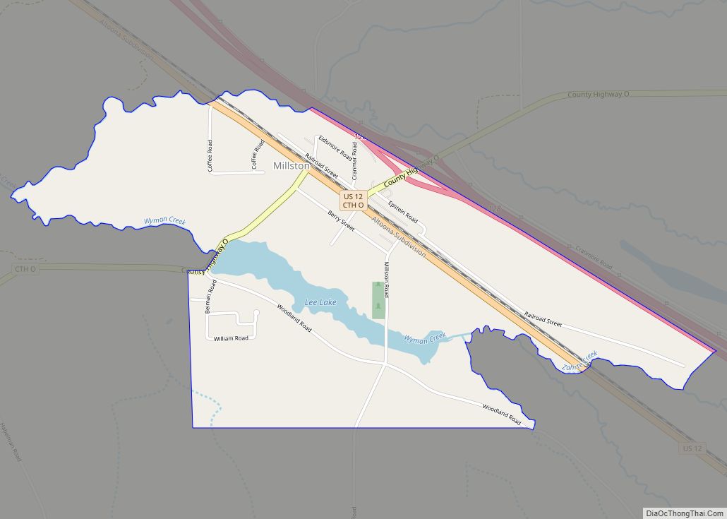 Map of Millston CDP