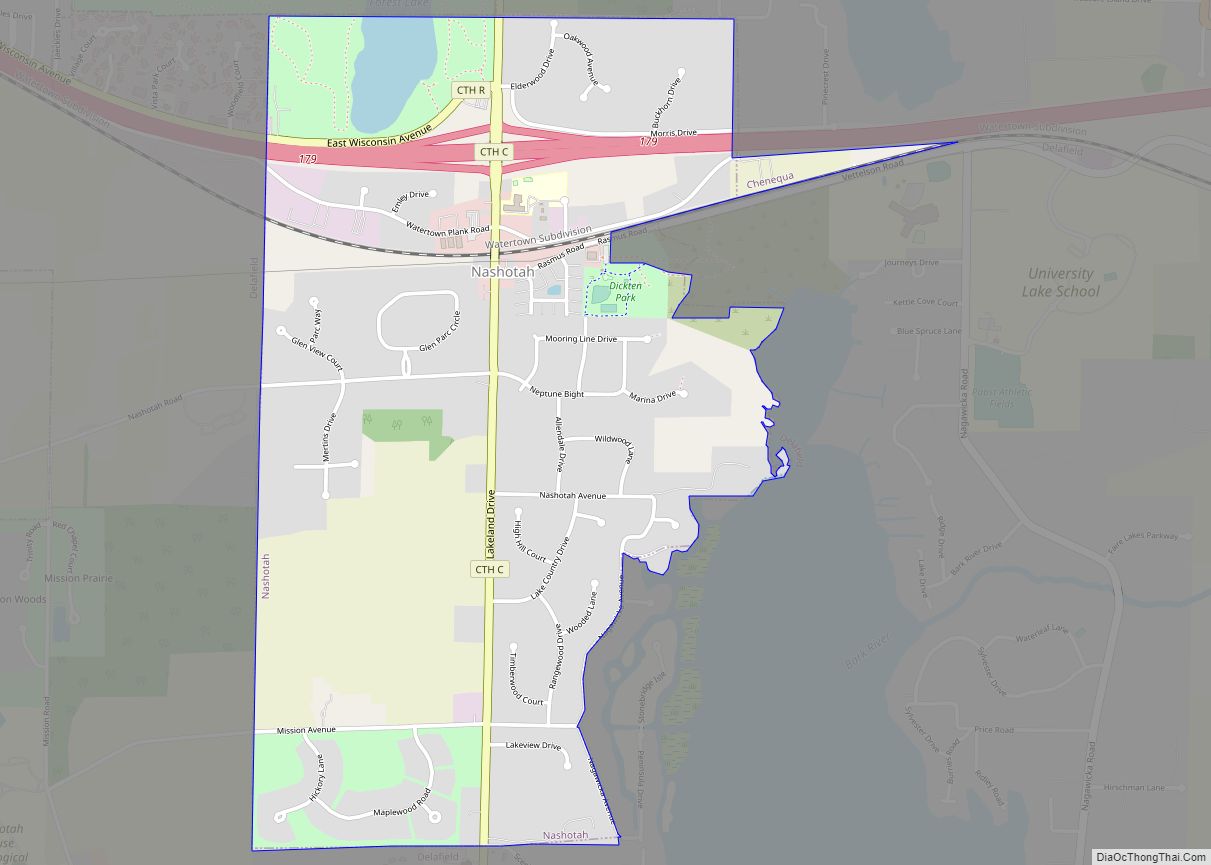 Map of Nashotah village