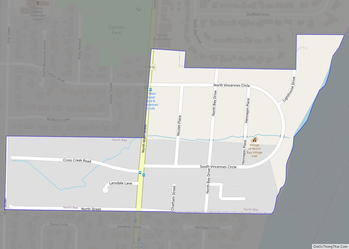 Map of North Bay village