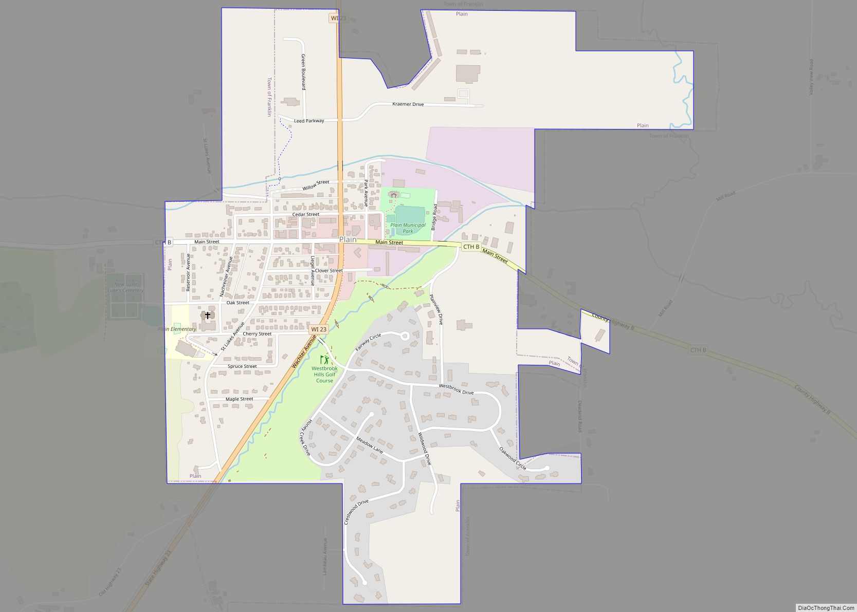 Map of Plain village