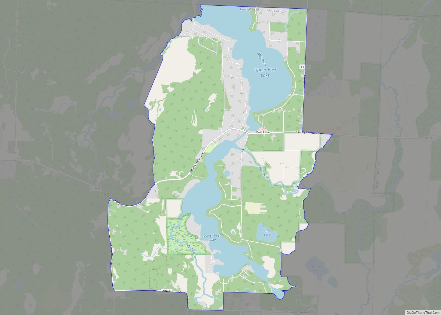 Map of Post Lake CDP