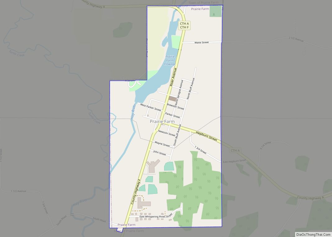 Map of Prairie Farm village