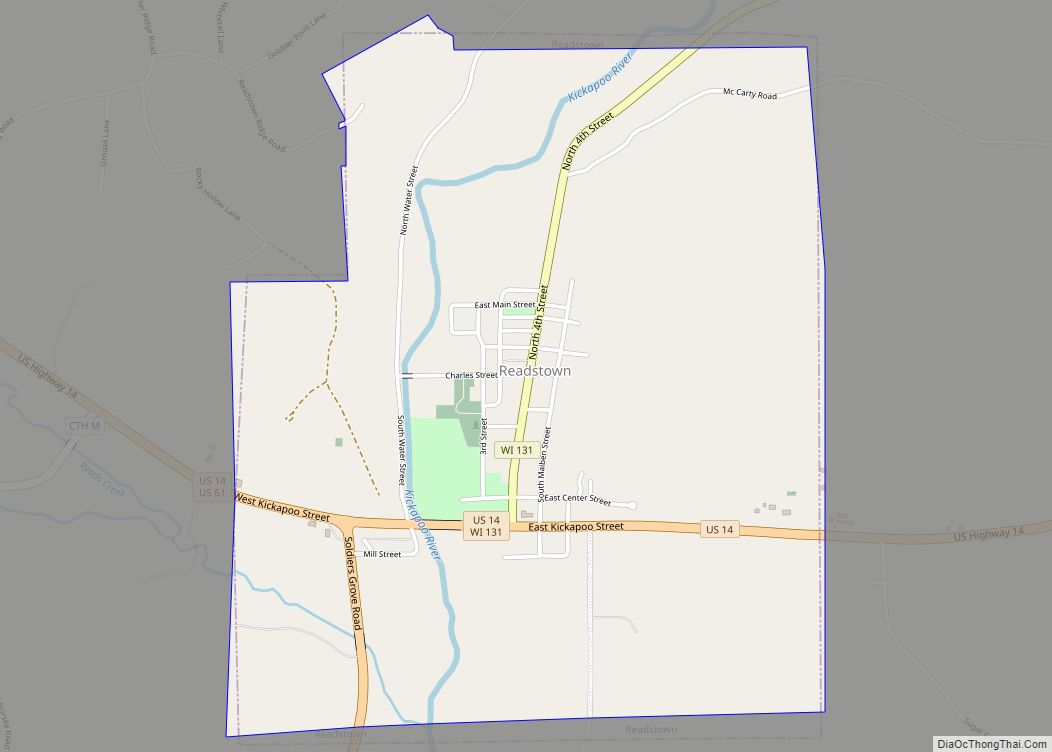 Map of Readstown village