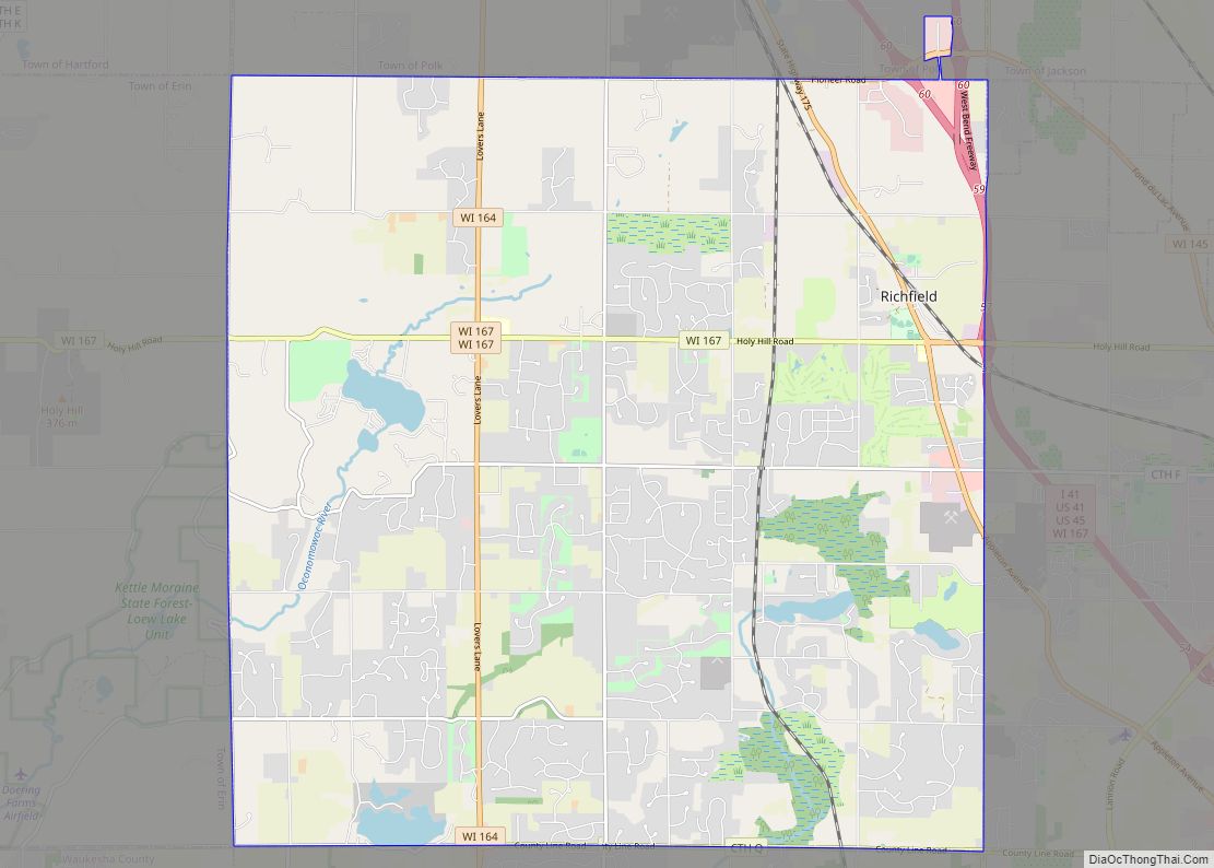 Map of Richfield village, Wisconsin