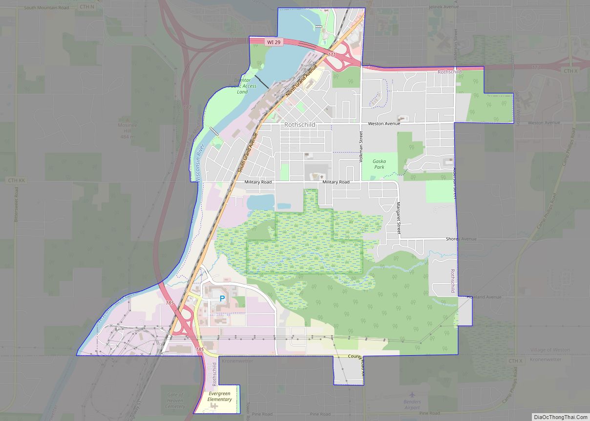 Map of Rothschild village