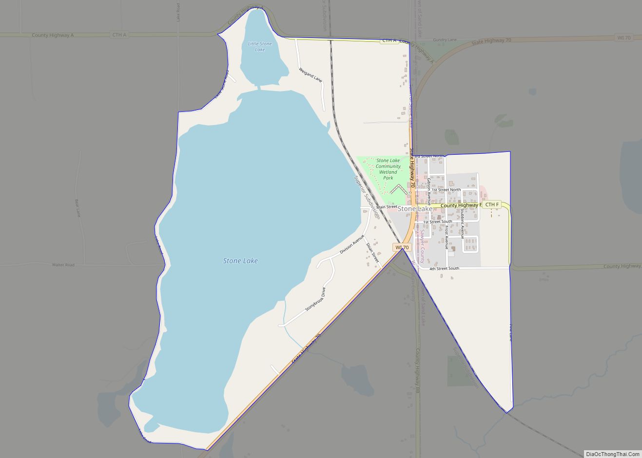 Map of Stone Lake CDP