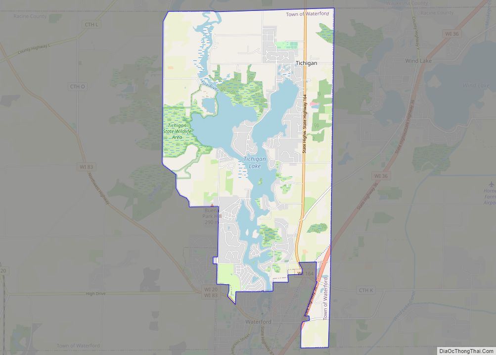 Map of Tichigan CDP - Thong Thai Real