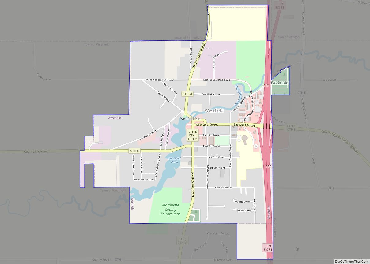 Map of Westfield village, Wisconsin