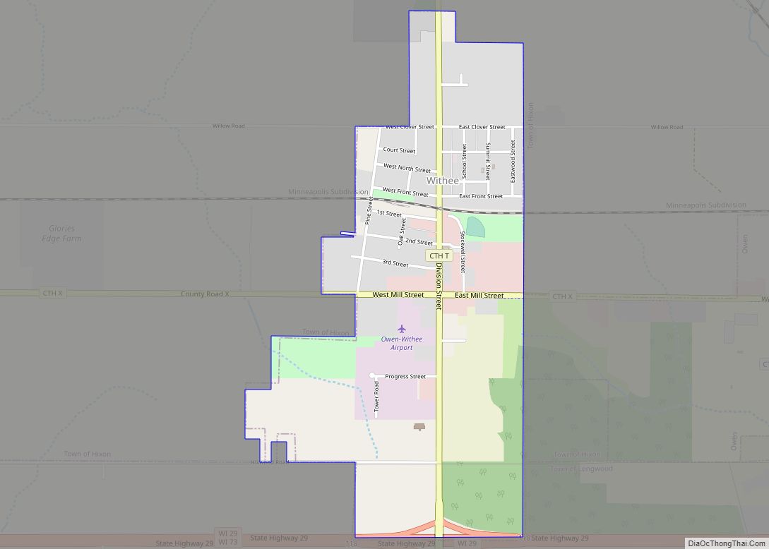 Map of Withee village