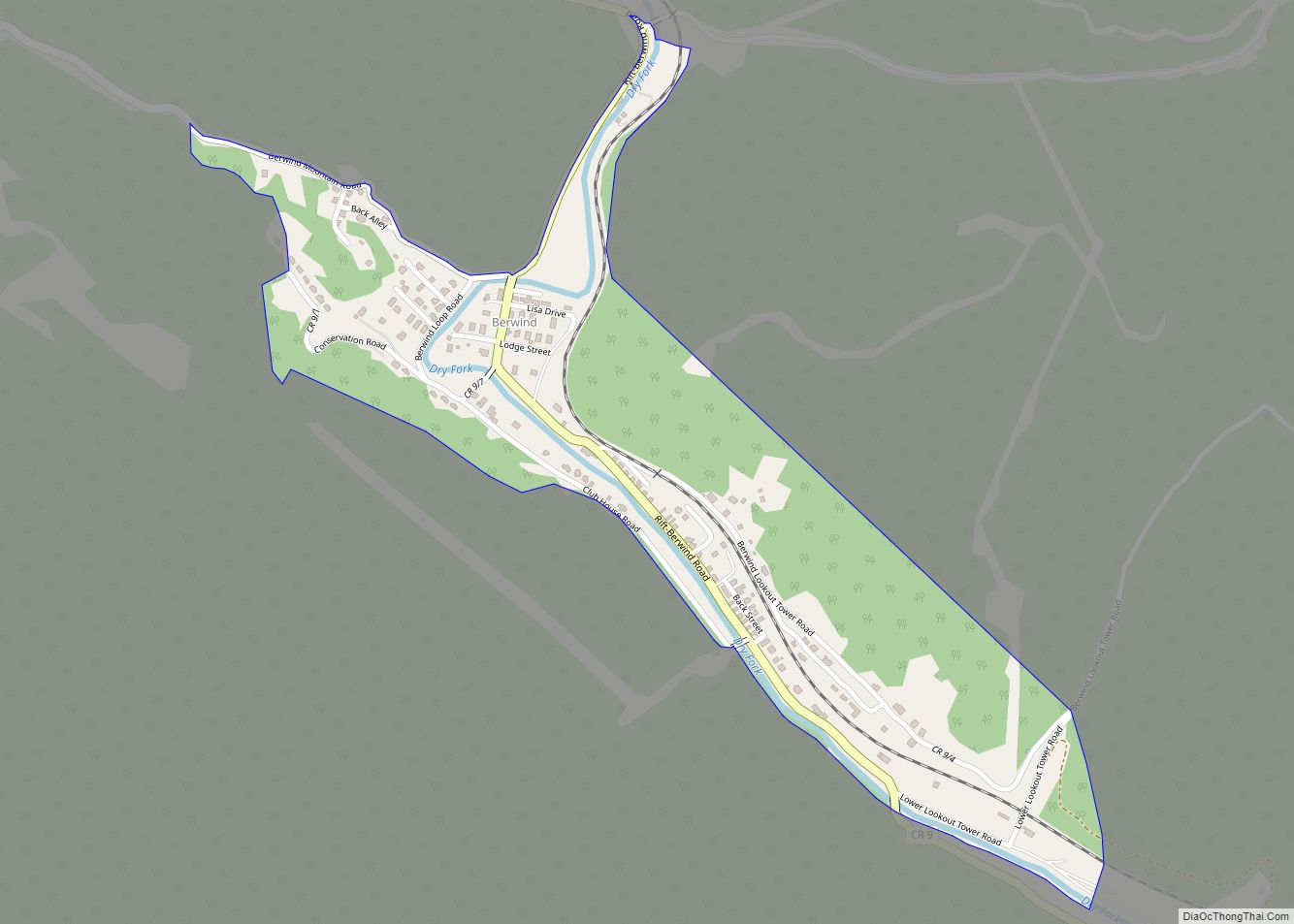 Map of Berwind CDP