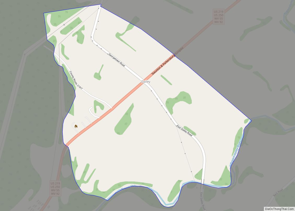 Map of Dailey CDP