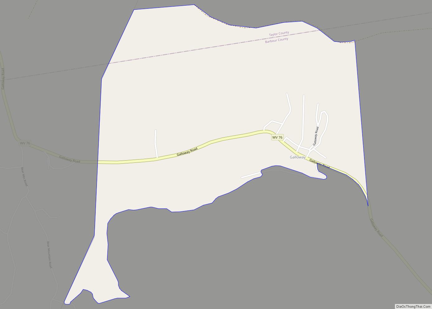 Map of Galloway CDP