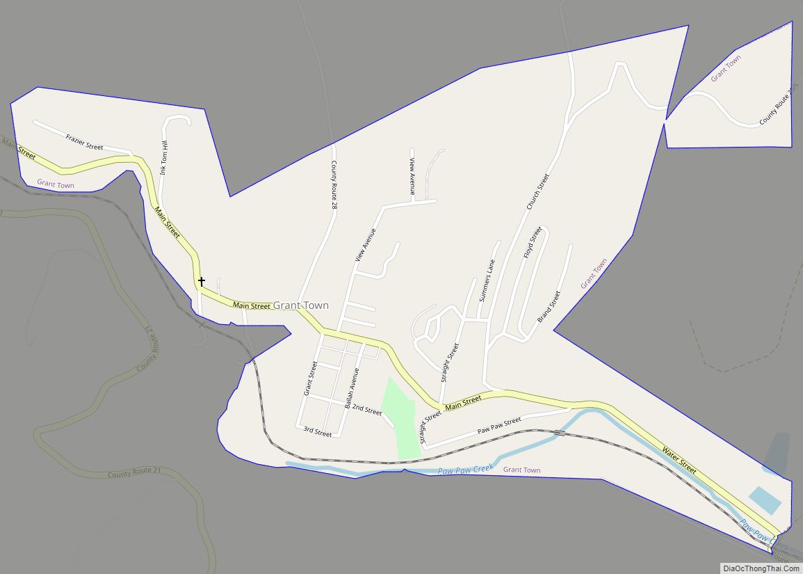 Map of Grant Town town
