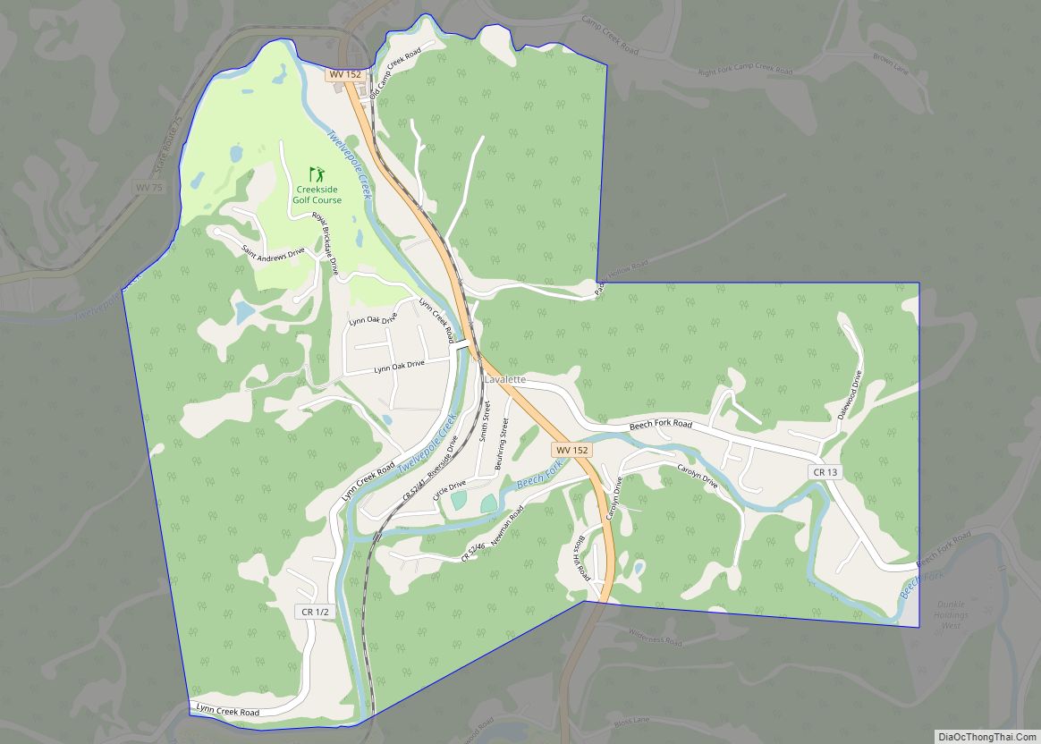 Map of Lavalette CDP
