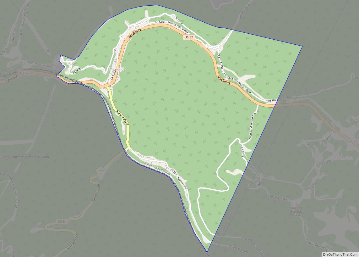 Map of Maybeury CDP