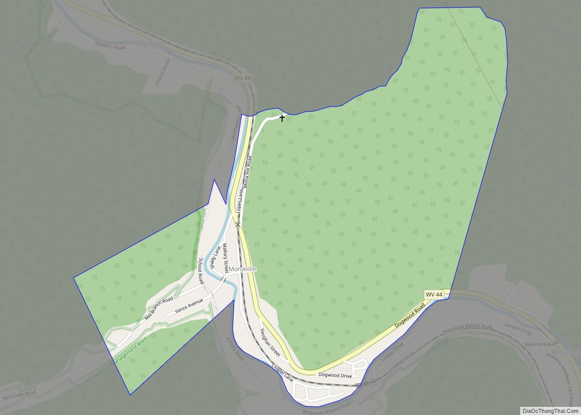 Map of Monaville CDP