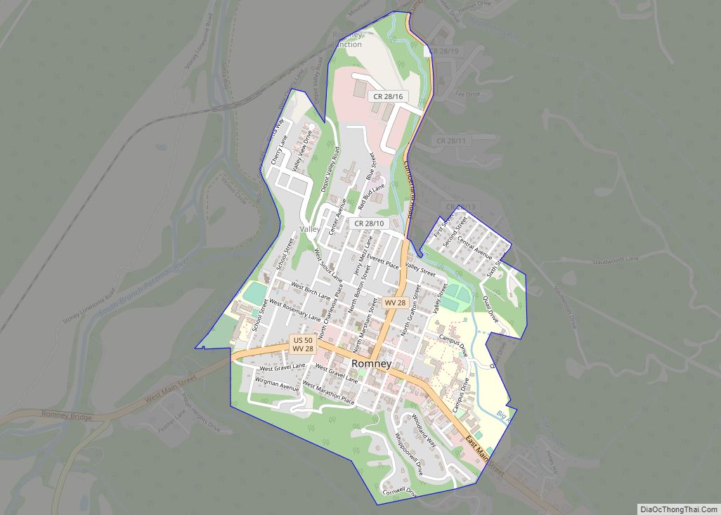 Map Of Romney City