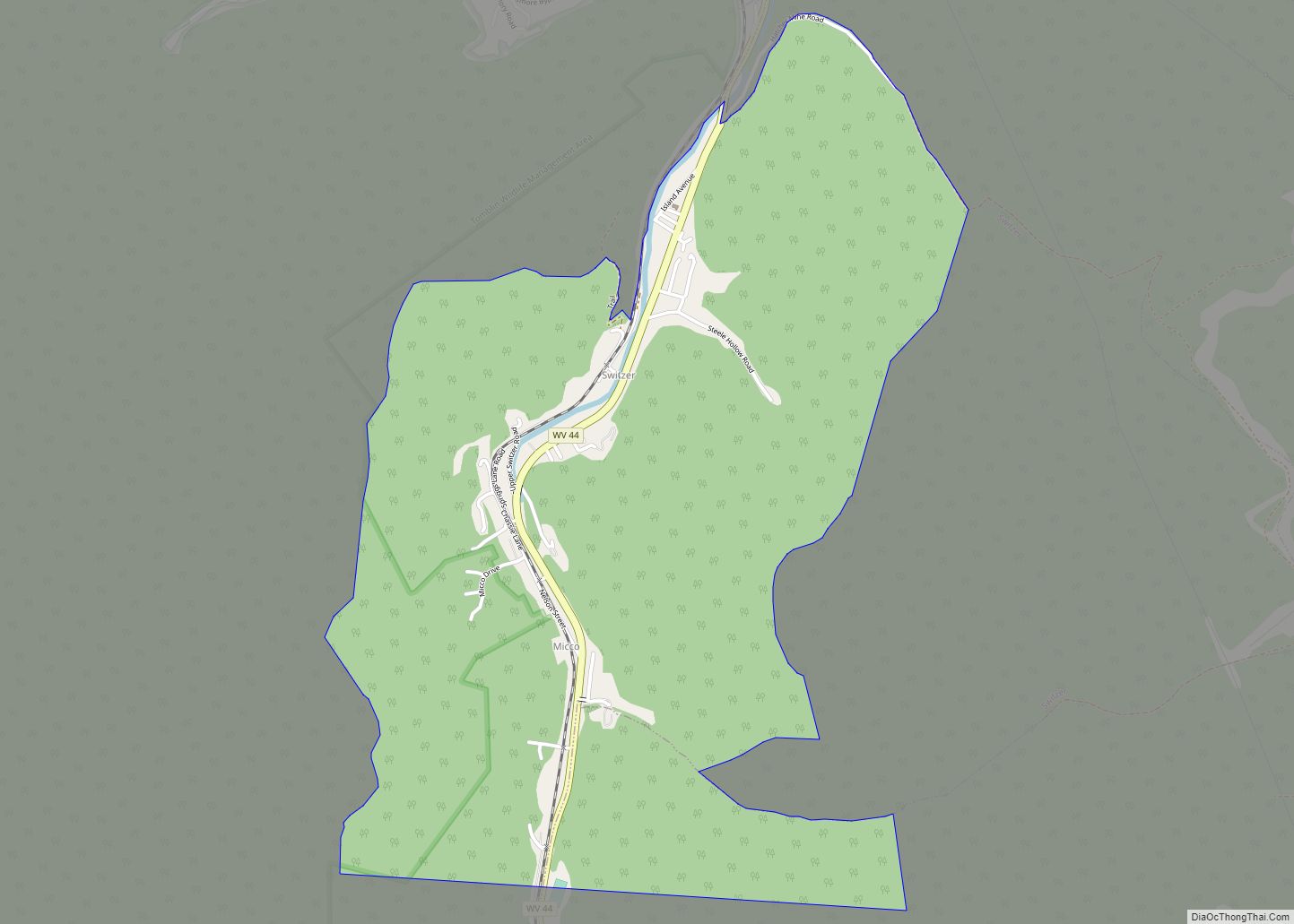 Map of Switzer CDP