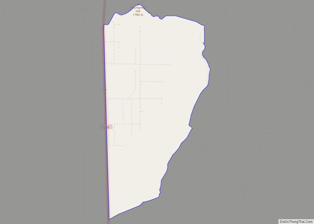 Map of Antelope Hills CDP
