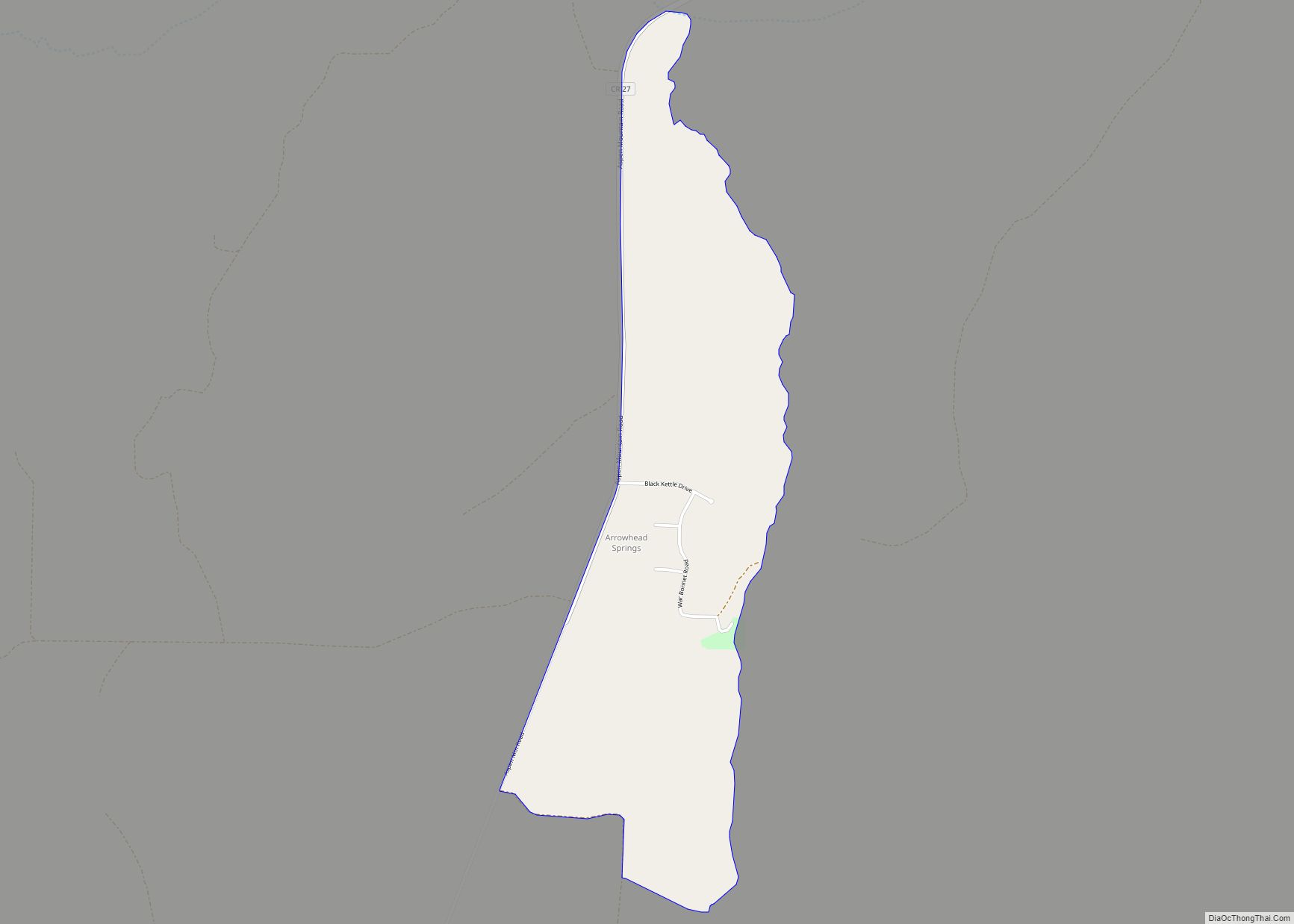 Map of Arrowhead Springs CDP