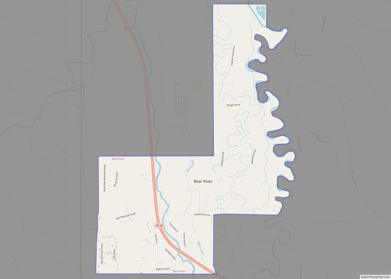 Map of Bear River town