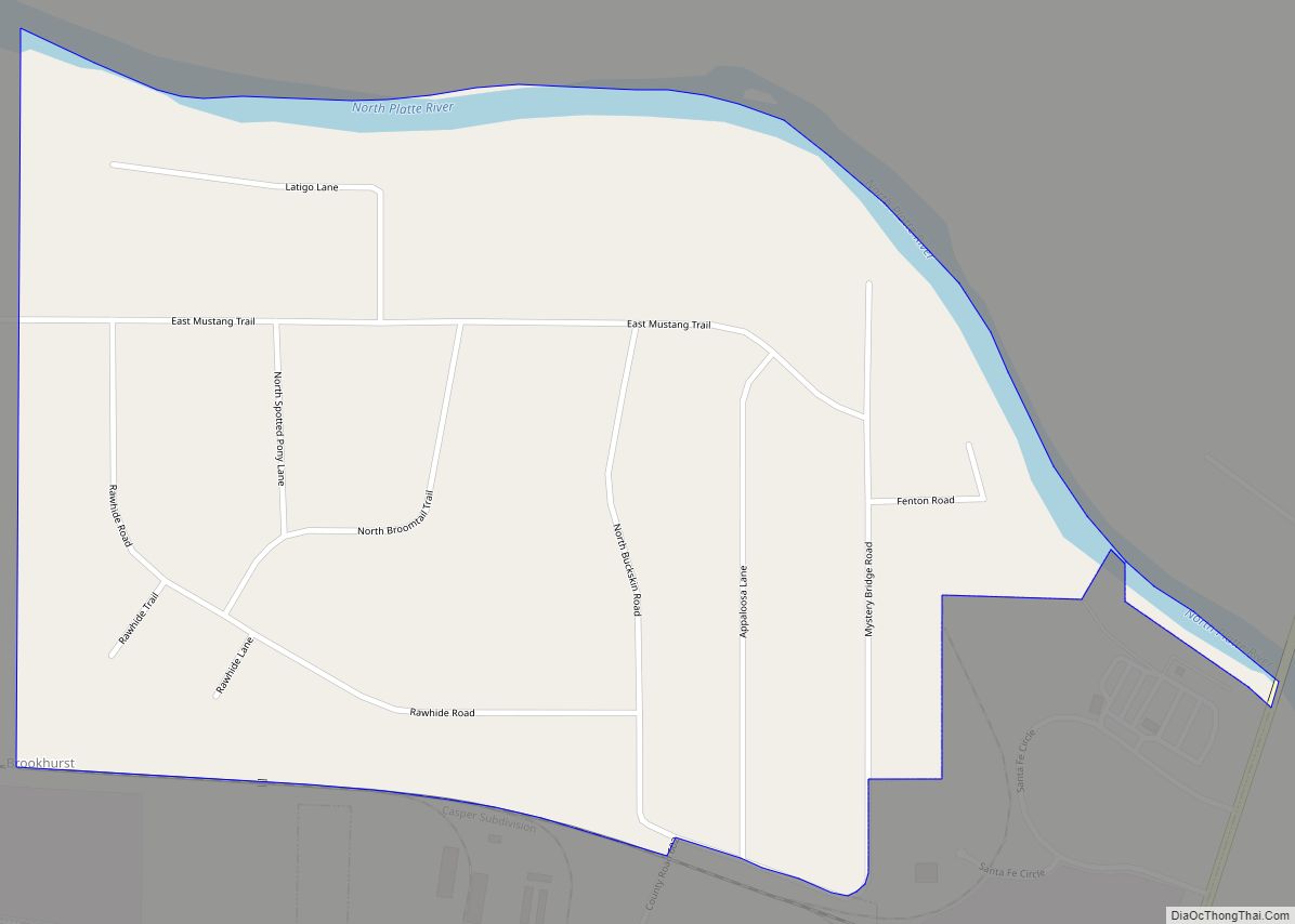 Map of Brookhurst CDP