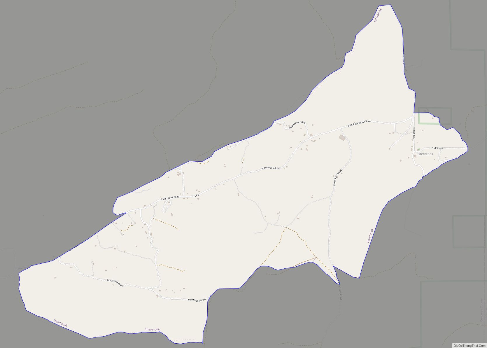 Map of Esterbrook CDP