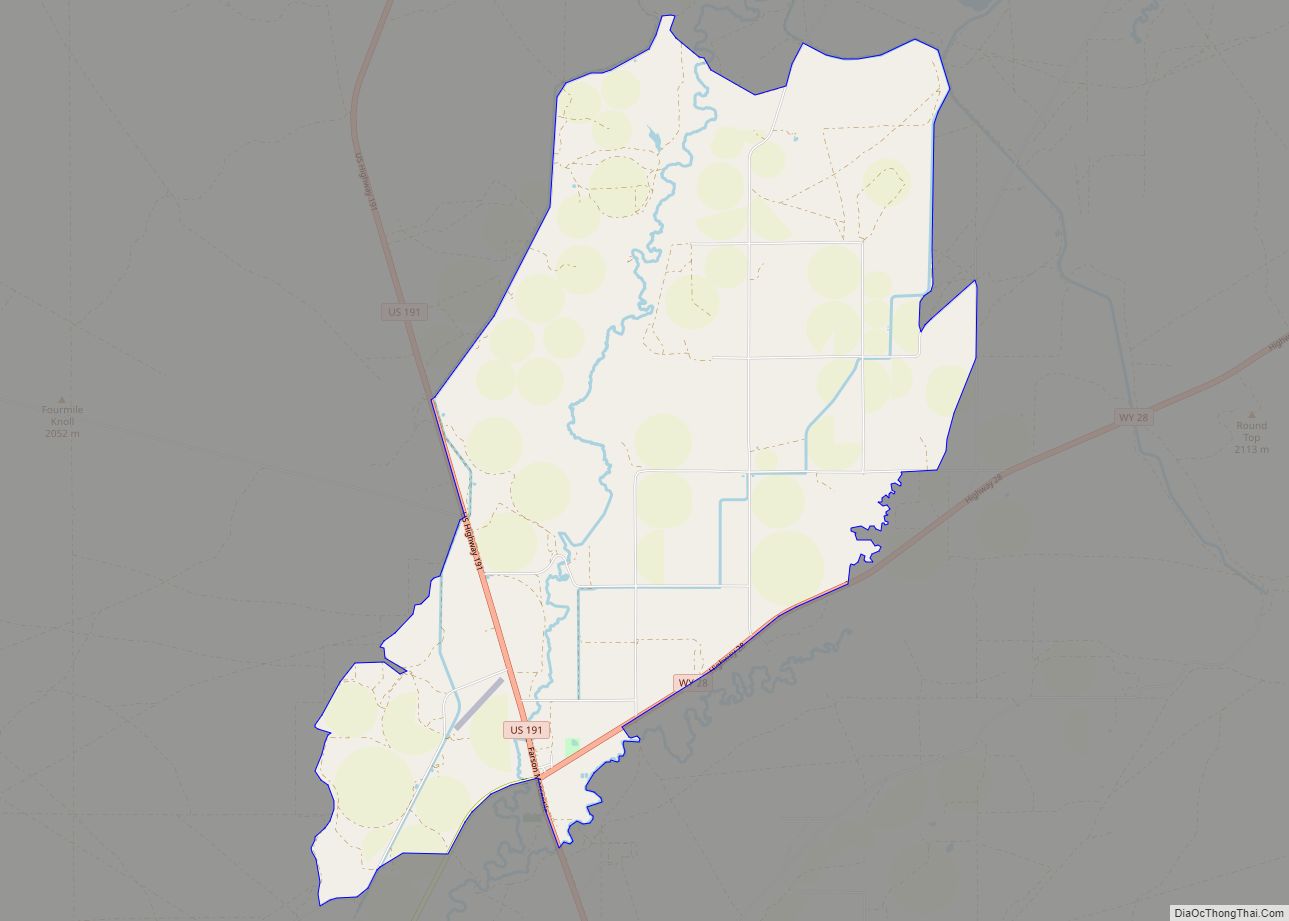 Map of Farson CDP