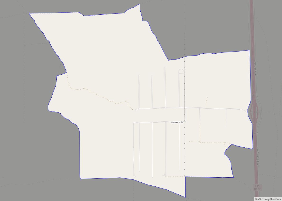 Map of Homa Hills CDP