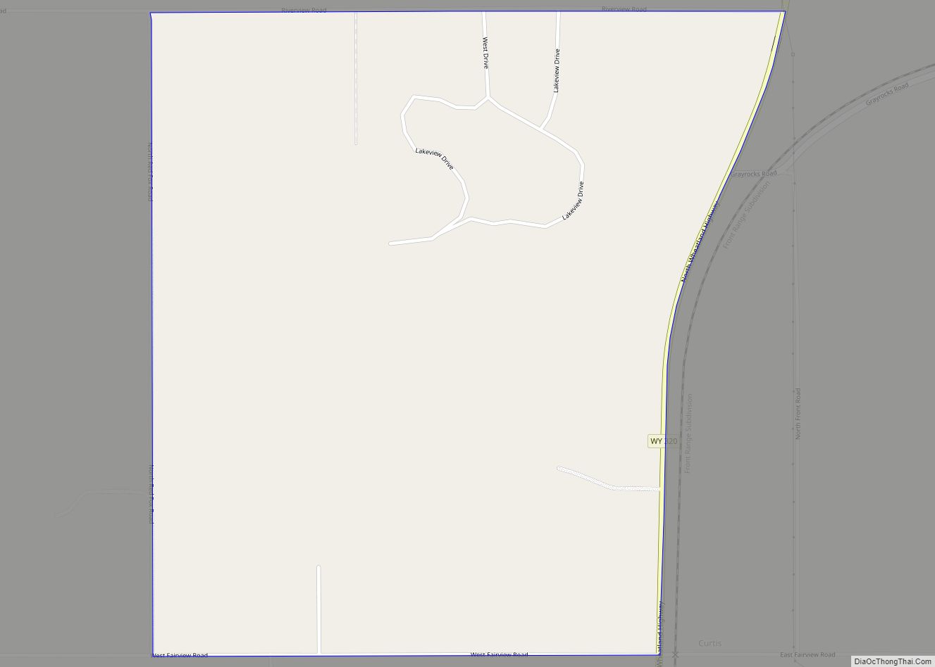 Map of Lakeview North CDP