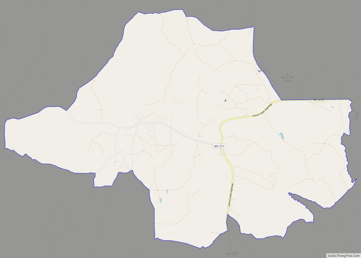 Map of Lance Creek CDP