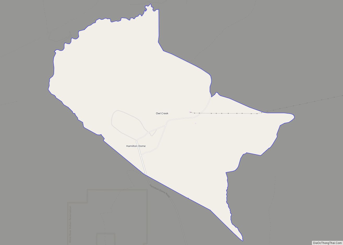 Map of Owl Creek CDP