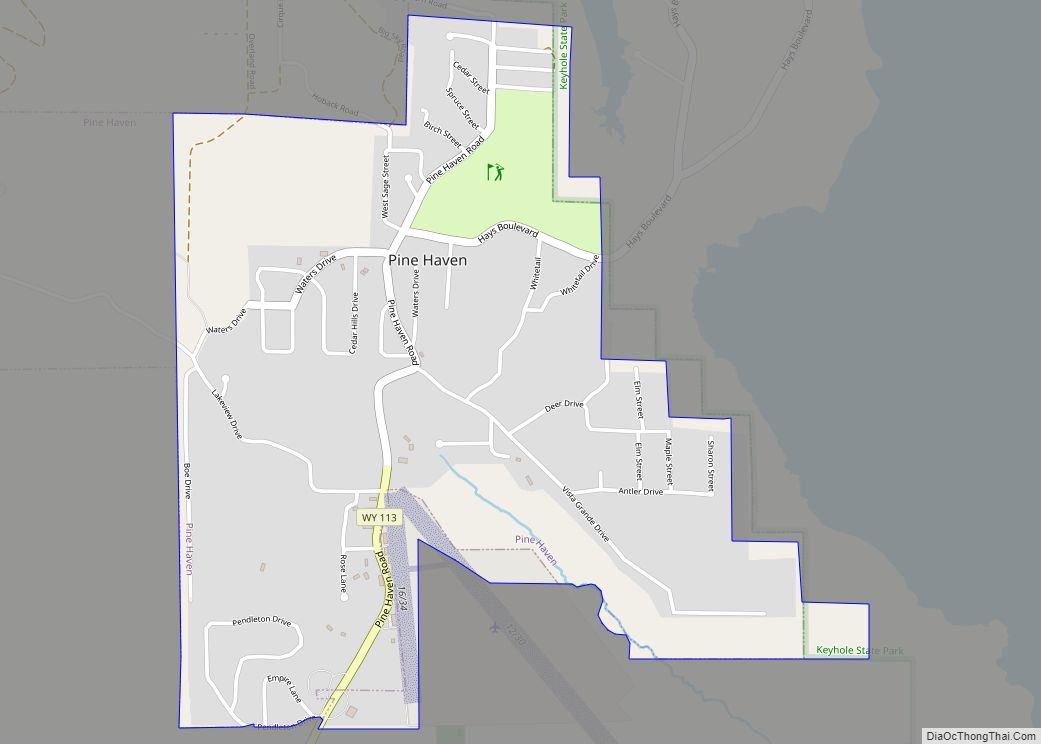 Map of Pine Haven town