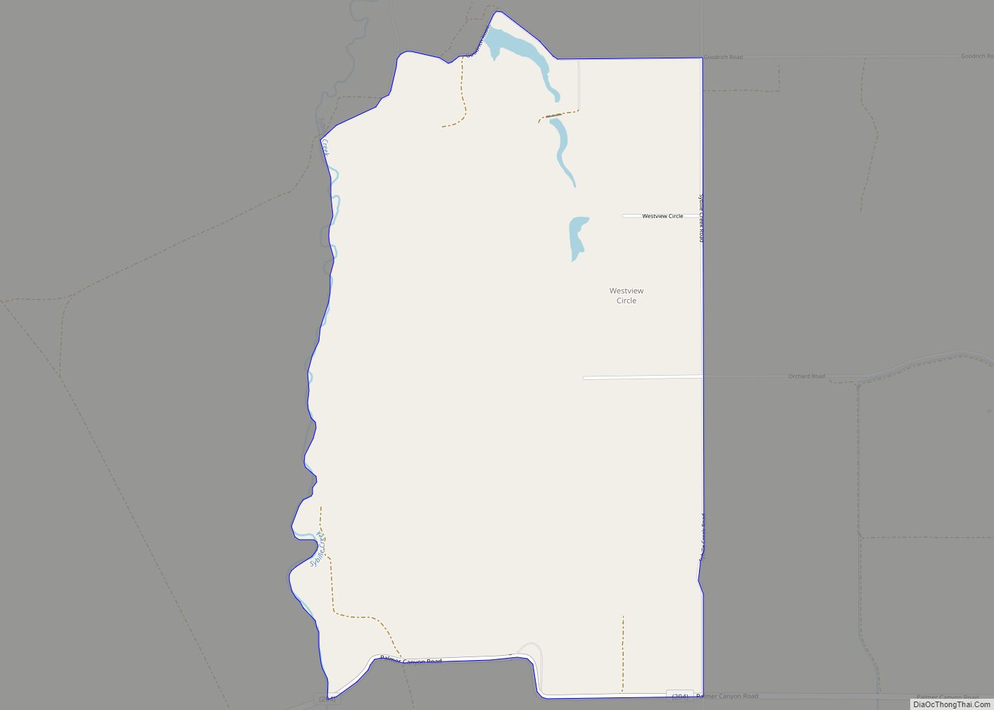 Map of Westview Circle CDP
