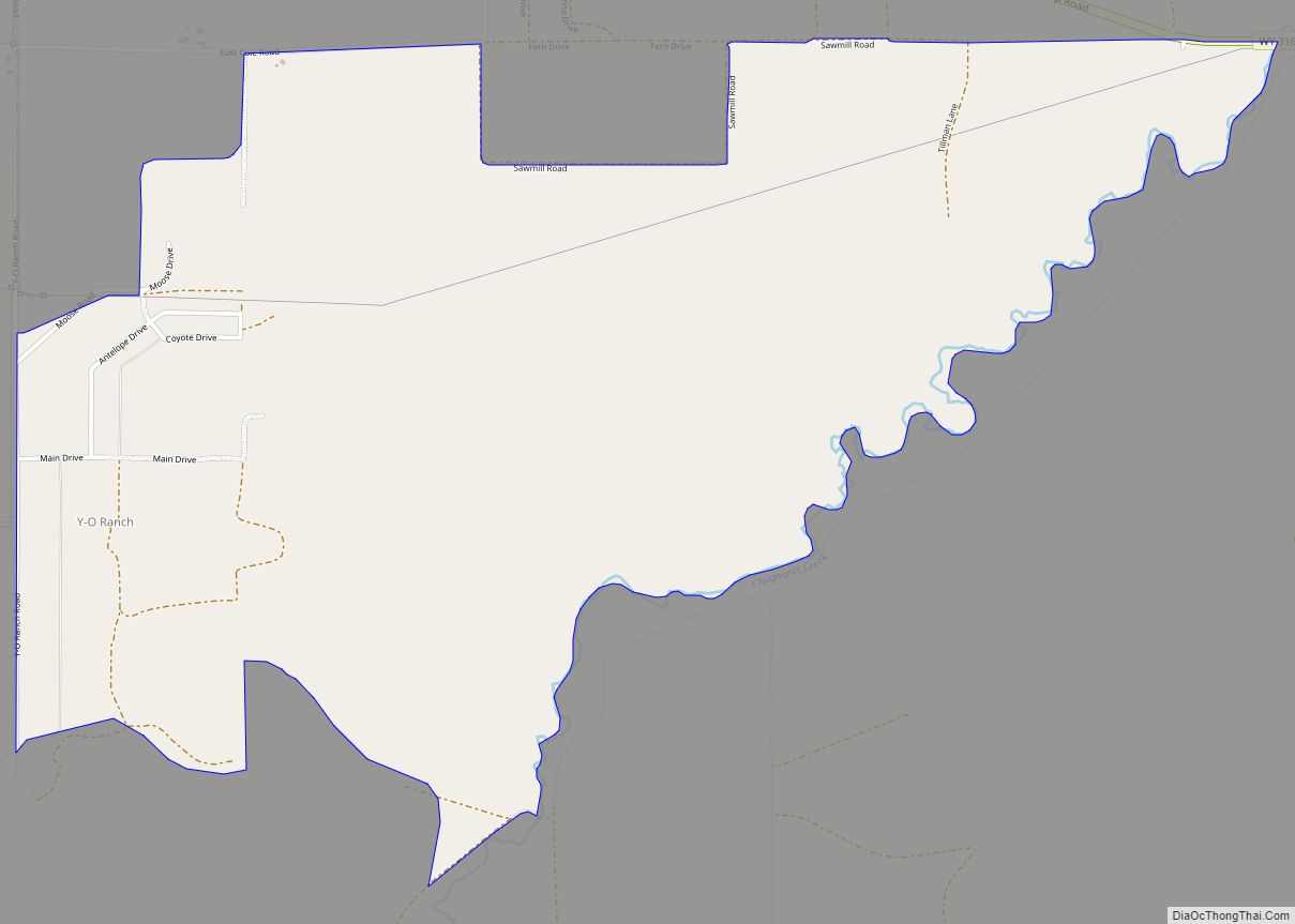 Map of Y-O Ranch CDP