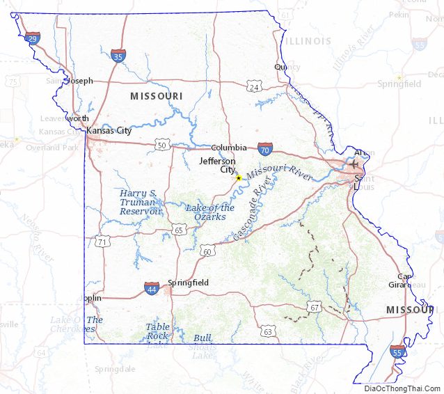 Topographic map of Missouri v2