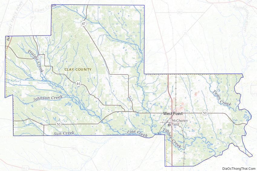 Map Of Clay County Mississippi Địa Ốc Thông Thái