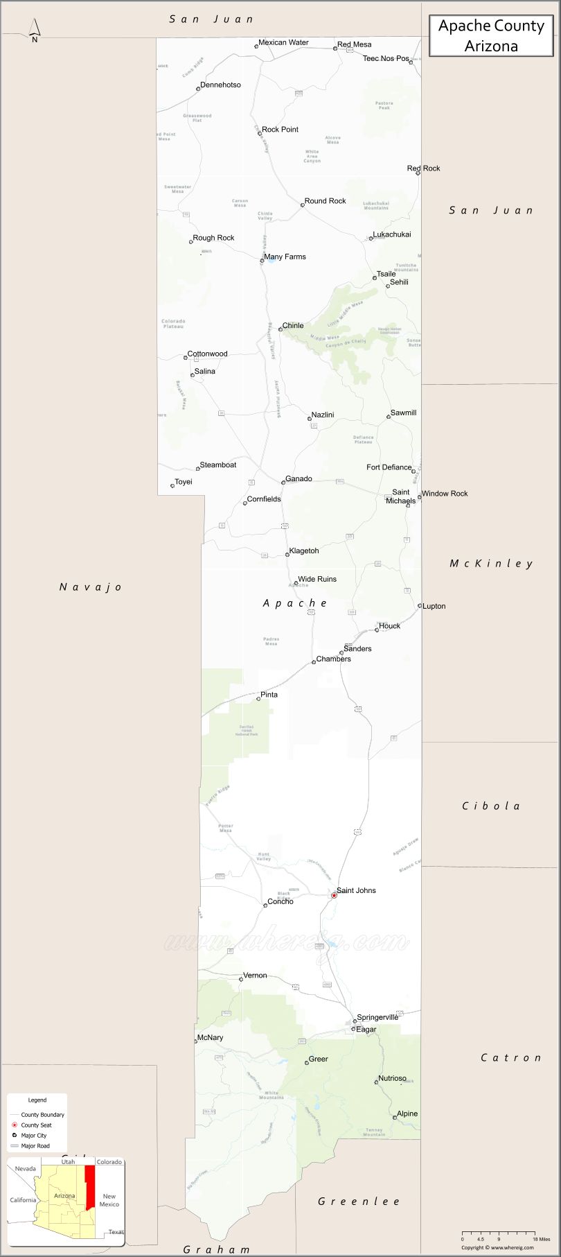 Apache CountyMap