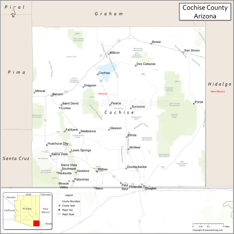 Cochise CountyMap