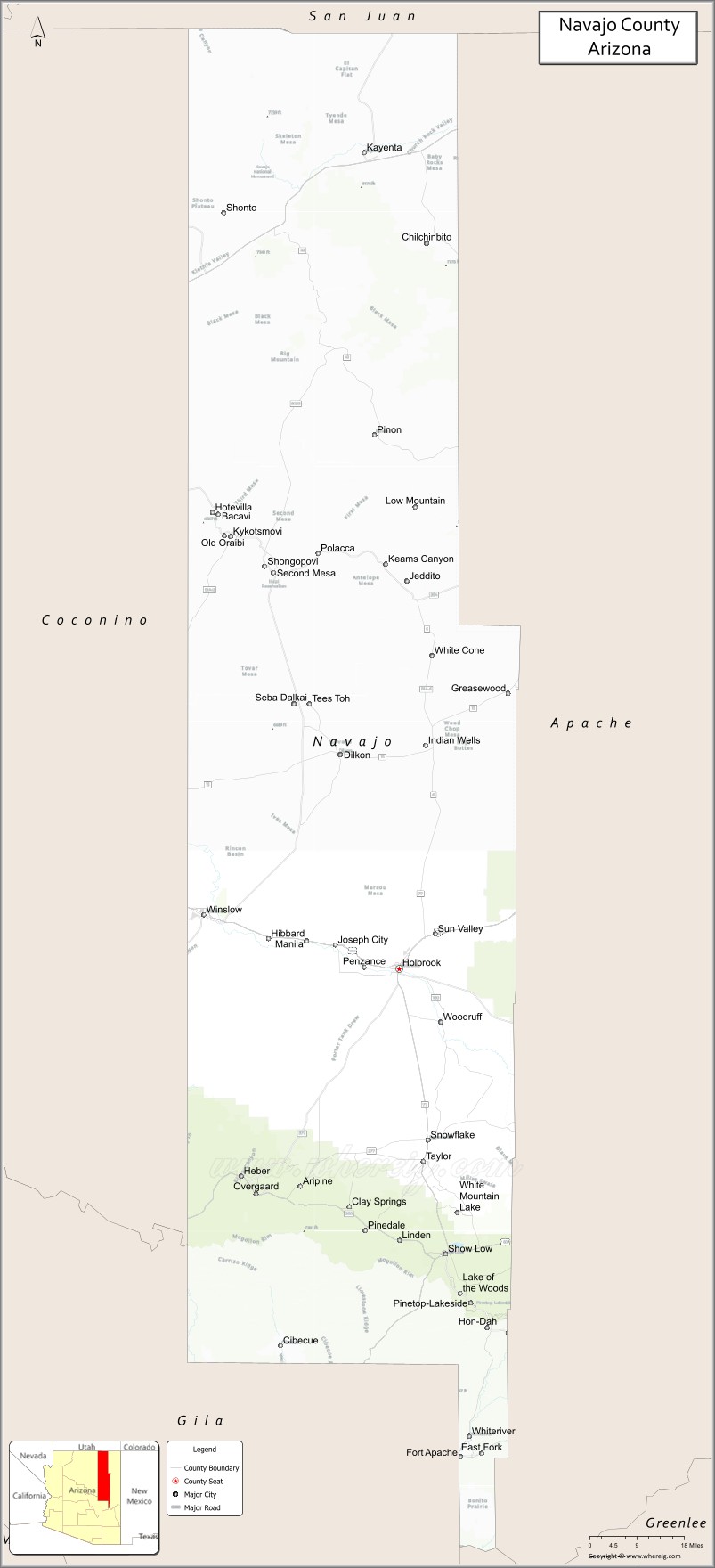 Navajo CountyMap