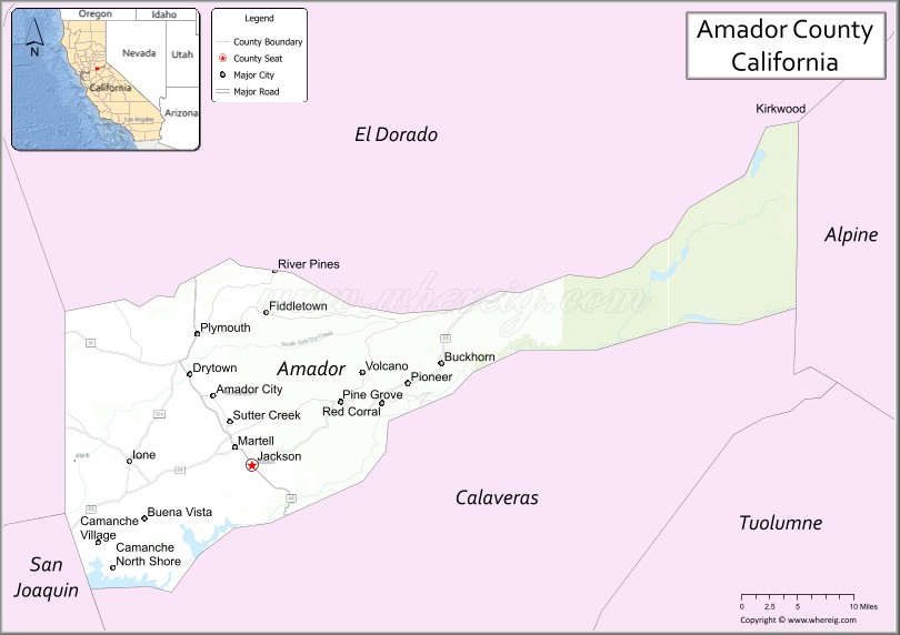 Amador CountyMap
