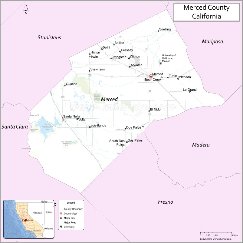 Merced CountyMap