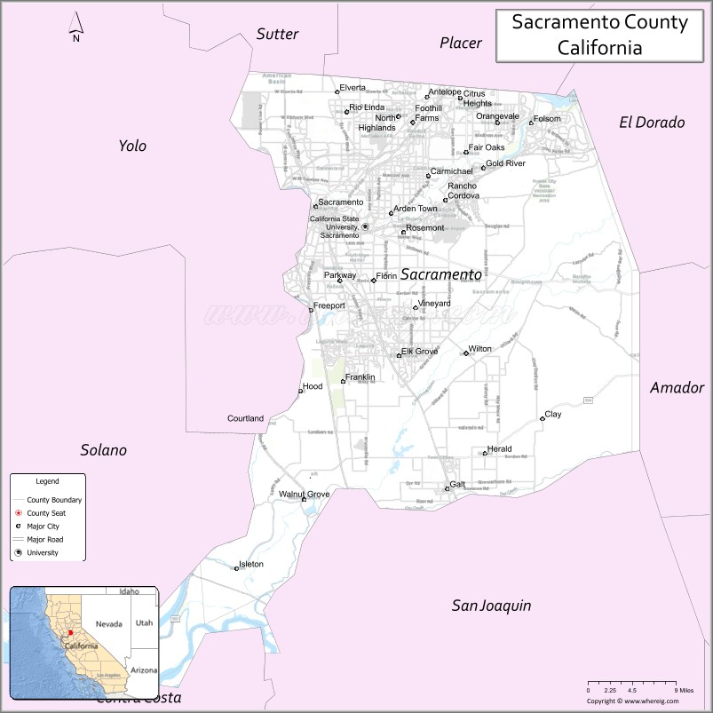 Sacramento CountyMap